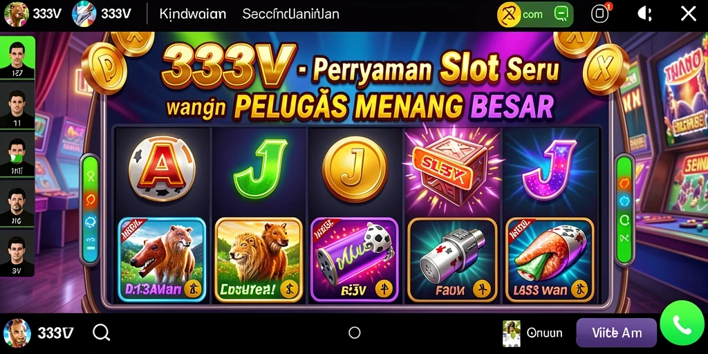 Screenshot dari gameplay menarik 333V yang menunjukkan pengalaman bermain slot.