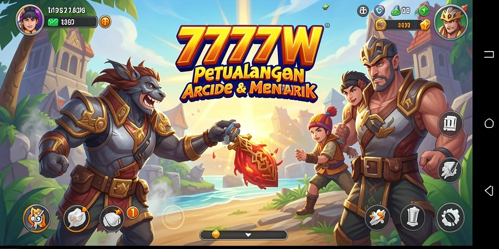 Gameplay 7777W yang seru dan penuh warna.