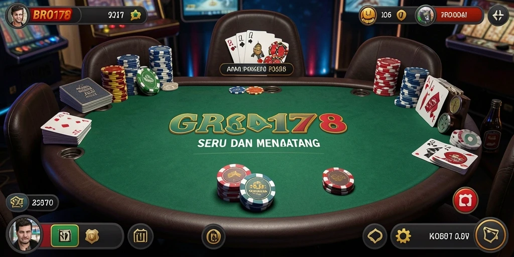 Tampilan gameplay BRO178 yang menarik dan penuh aksi Poker.