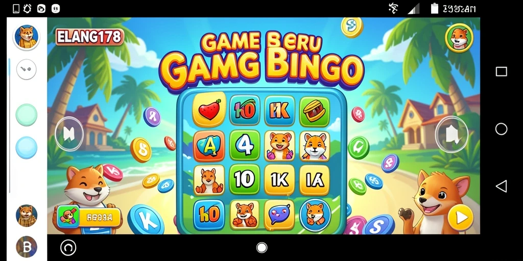 Tampilan permainan Bingo yang menarik dan interaktif di ELANG178.