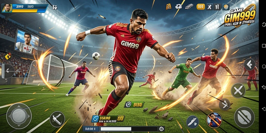 Tampilan menarik dari gameplay GIM999 yang penuh aksi olahraga.