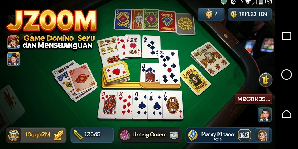 Tampilan menarik saat gameplay Domino J200M dengan fitur interaktif.