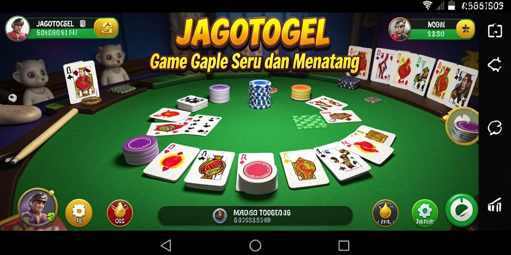 Screenshot gameplay Gaple dari JAGOTOGEL yang menunjukkan keseruan permainan.