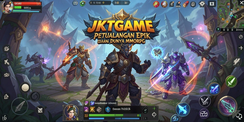 Tampilan gameplay JKTGAME yang menarik dengan grafis yang menawan dan pertempuran seru.