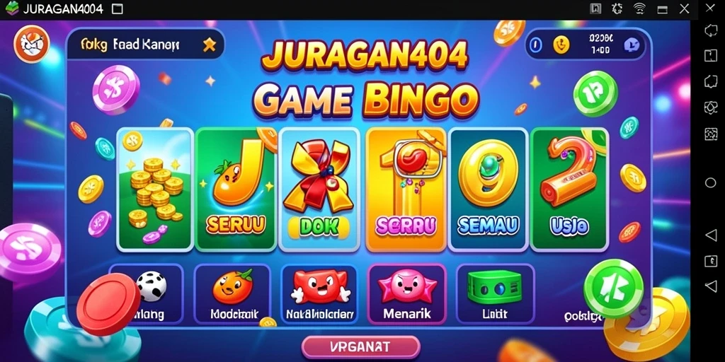 Screenshot JURAGAN404 menampilkan pemain asyik bermain Bingo.
