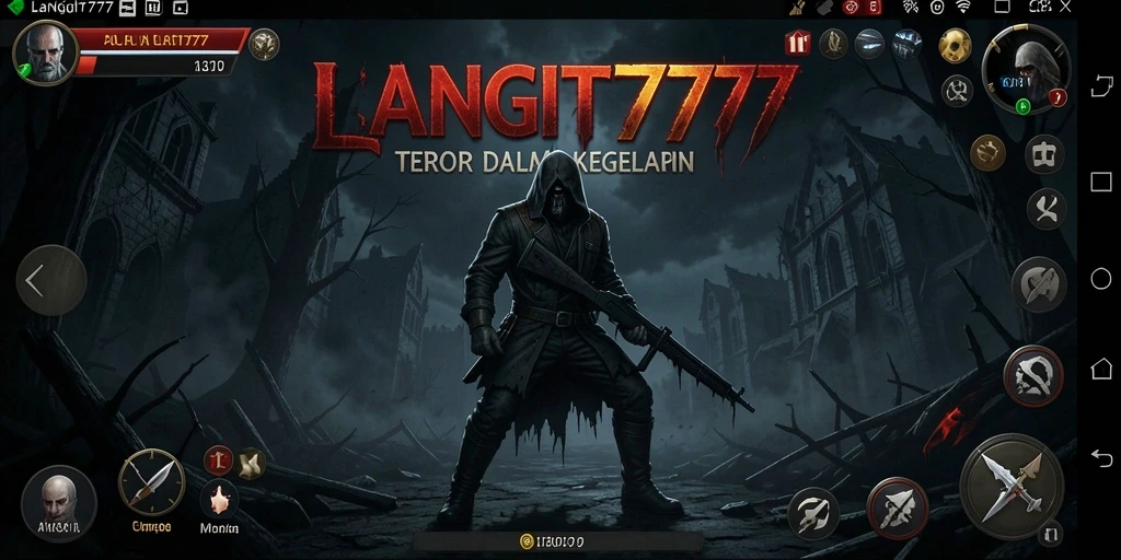 Screenshot yang menampilkan suasana mencekam dalam gameplay LANGIT777.