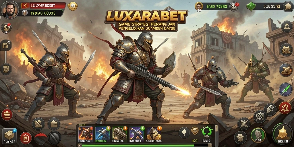 Tampilan gameplay LUXARABET dengan aksi strategis yang mendebarkan.