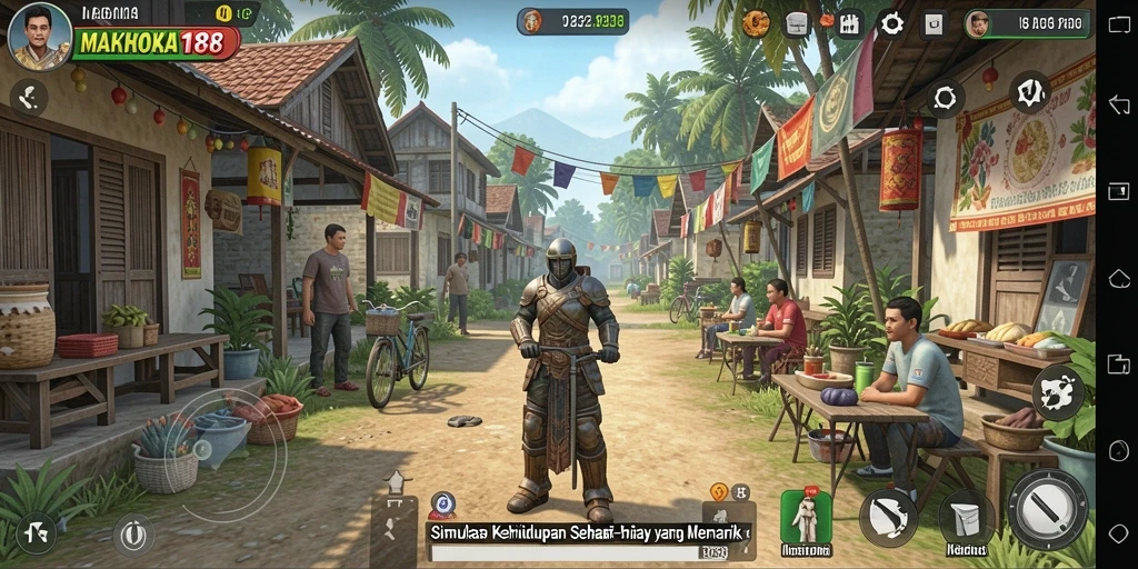 Gameplay seru dalam simulasi kehidupan MAHKOTA188.