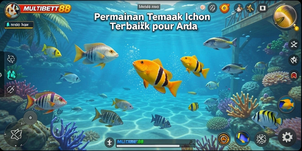 Tampilan gameplay seru dari MULTIBET88 saat menembak ikan.