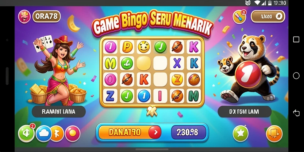 Tampilan menarik gameplay Bingo di ORA78.