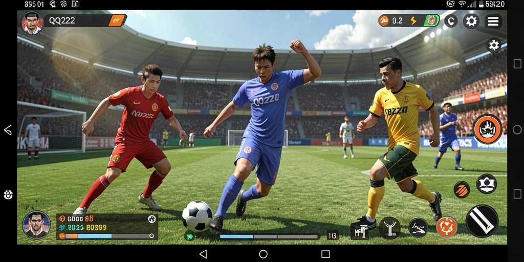Tampilan gameplay seru dan kompetitif dari QQ222.