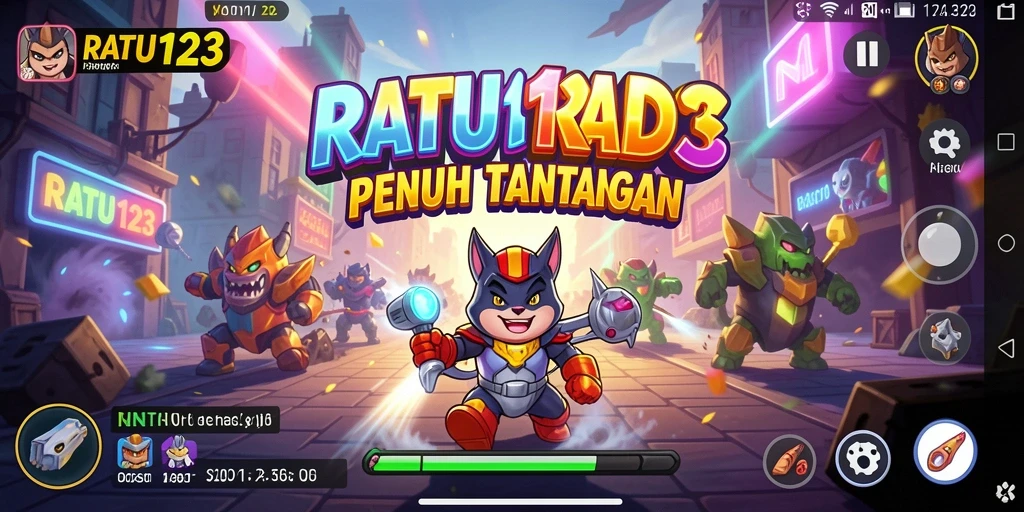 Tangkapan layar dari gameplay seru permainan Arcade RATU123.