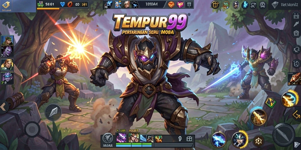 Gameplay seru TEMPUR99 dengan karakter unik dan aksi mendebarkan.